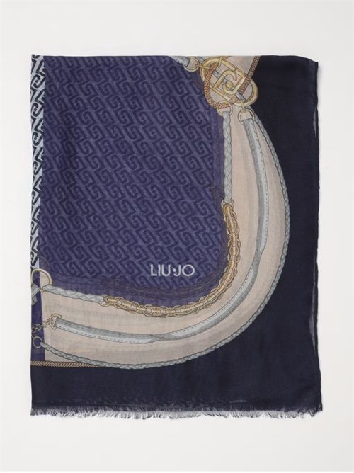 Stola Liu Jo in poliestere con monogram LJ all over LIU JO | 2A6052T2745/94111